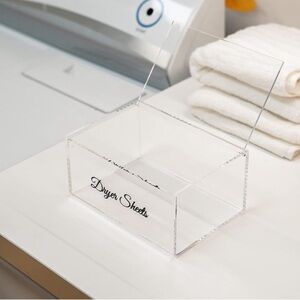 ACRYLIC DRYER SHEET HOLDER
